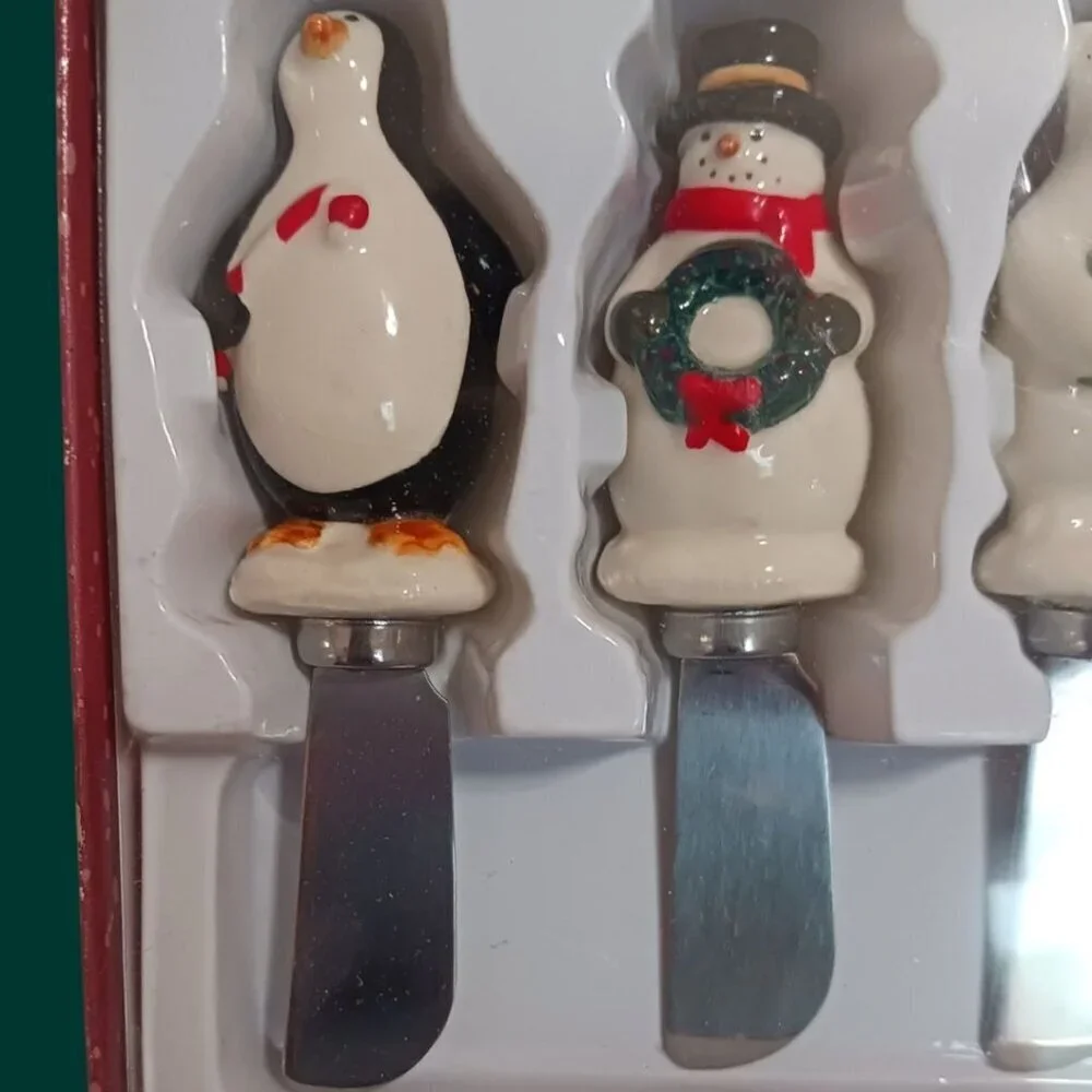 Russ Moments Of Wonder Stoneware Holiday Spreader Set 4-Piece